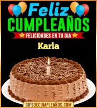 GIF Felicidades en tu día Karla